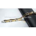 Gold und schwarz Fahrrad Kette Schmuck, Herren tragen Armband Schmuck